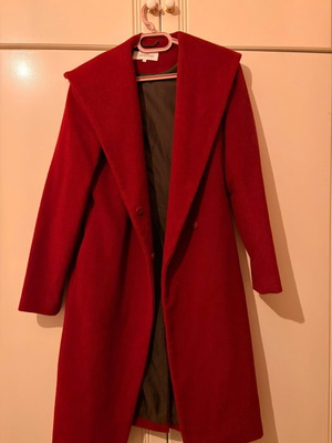 Calvin Klein red coat like new