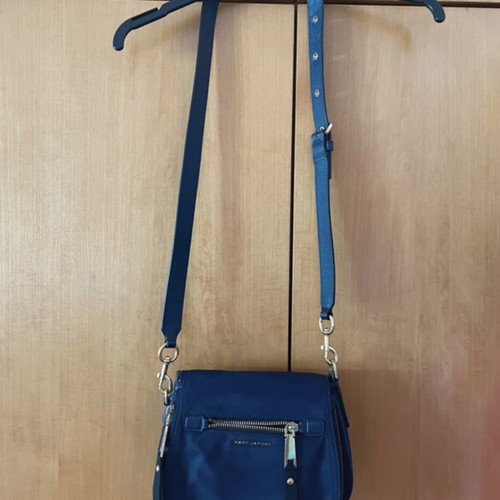 Marc Jacobs crossbody bag, navy blue with gold hardware