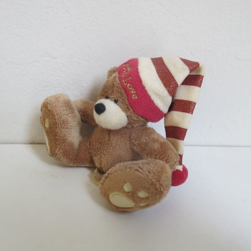 With Love plush teddy bear miniature like new