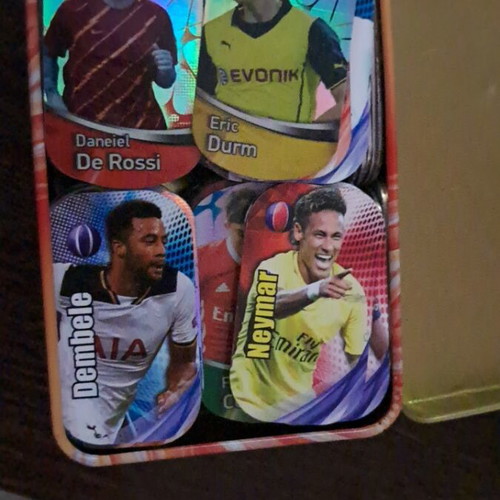 Champions 2018 Stars used, box with 100+ football player tags