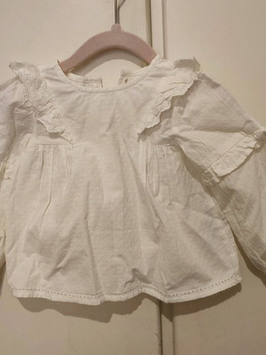 Zara baby blouse new for girl 6-9 months with ruffle details