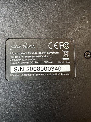 Perixx PERIBOARD-329 wired keyboard