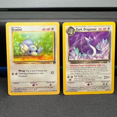 Vintage Dratini and Dark Dragonair - 15,00 - Vendora.cy Vintage Dratini and Dark Dragonair - 15,00 - Vendora.cy