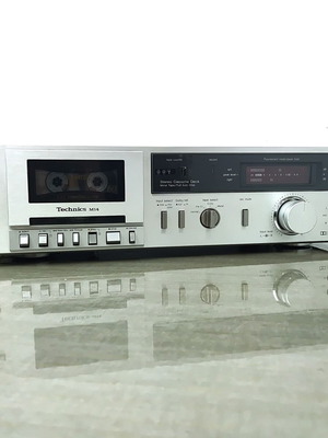 Technics RS-M14 Stereo Cassette Deck used with FL VU-Meters and Metal Tape
