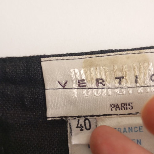 Linen women's skirt black, like new, sizes S/M