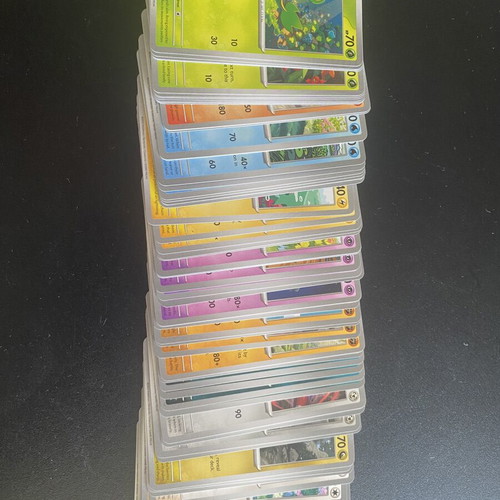 Pokemon cards Scarlet and Violet Black Bolt set, 62 common and uncommon