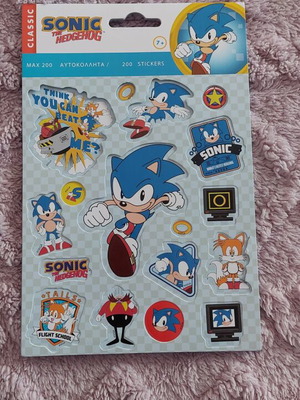 Sega Sonic The Hedgehog stickers new, pack of 200
