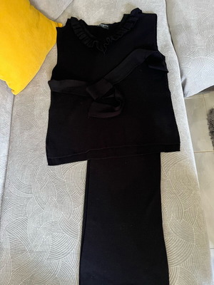 Brigitte Boutique knitted set used, one size, black