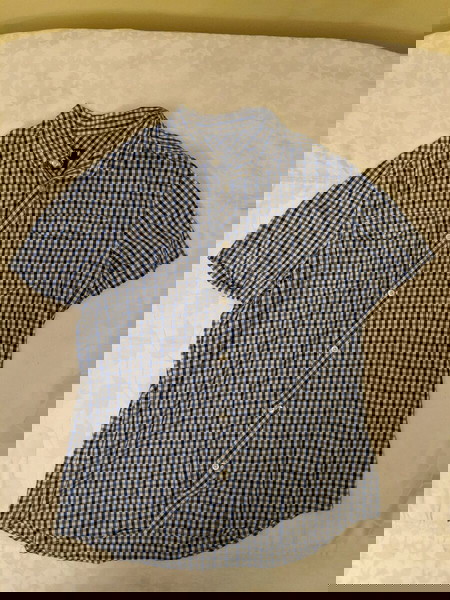 Η&M shirt checkered Blue Large