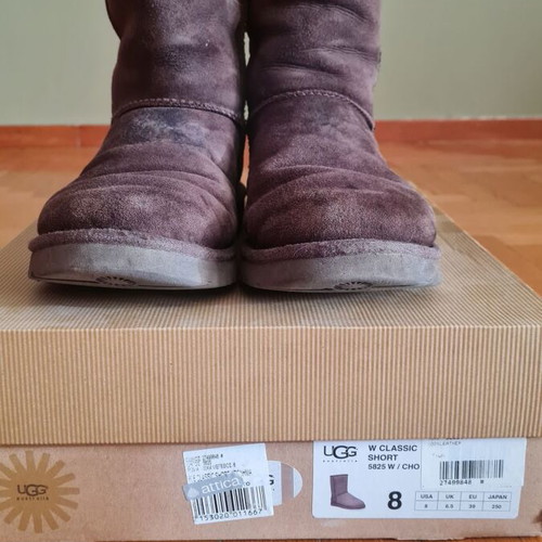 Ugg boots brown leather used, size 39