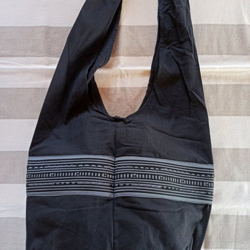 Cotton large crossbody shoulder bag new, handmade