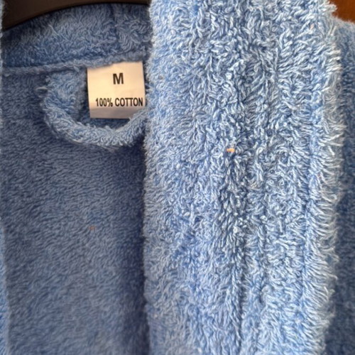 Blue bathrobe size medium like new