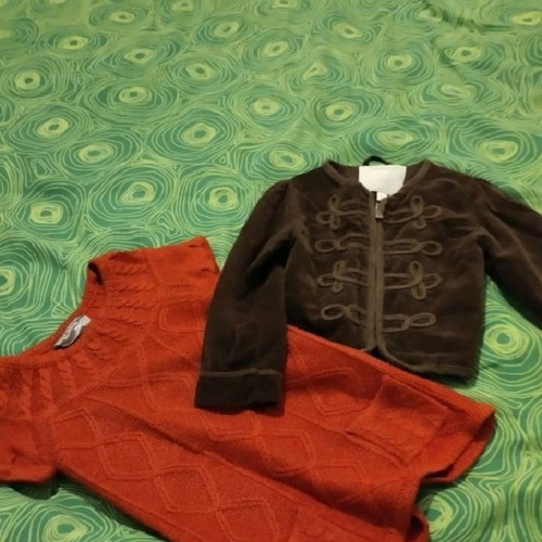 Girls clothes used, 6 pcs, dress and jackets 2-3 years, Sprider, Vertbaudet, Orchestra