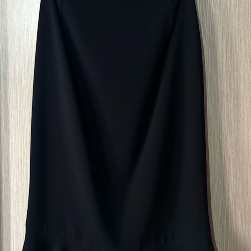 Skirt black with ruffles georgette size large like new