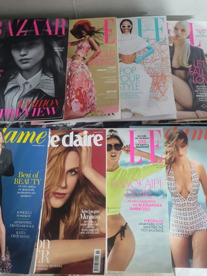 Fashion and decoration magazines pack of 21 like new