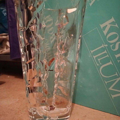 Costa Boda Crystal Vase like new, heavy crystal