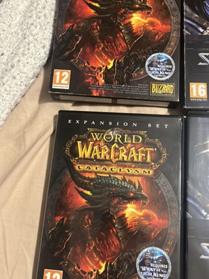 Expansion set World of Warcraft Cataclysm/Burning Crusade and Starcraft Wings of Liberty new for PC