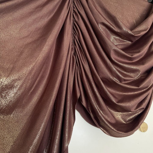 Metallic shimmer asymmetric skirt, size S