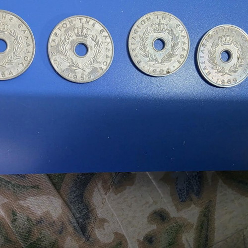 29 Greek coins from 1869 to 1968
