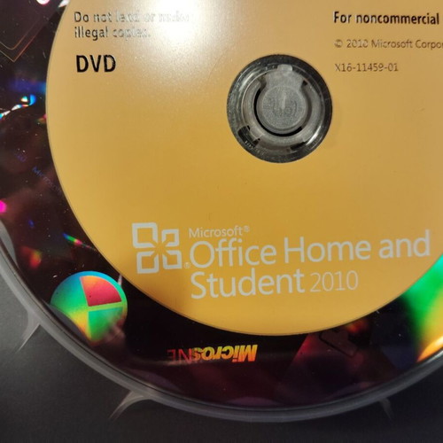 Microsoft Office Home and Student 2010 DVD like new, vintage software