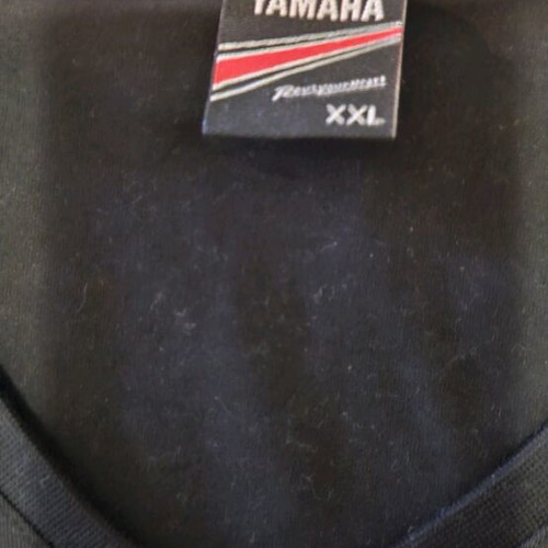 Yamaha T-shirt V-neck XXL slim line like new, black