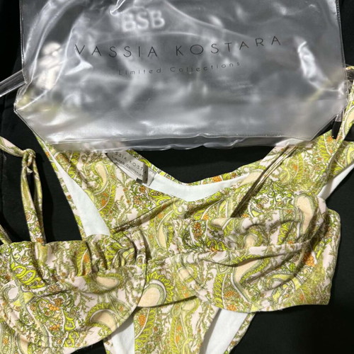 Vassia Kostara bikini small bottom never worn, green