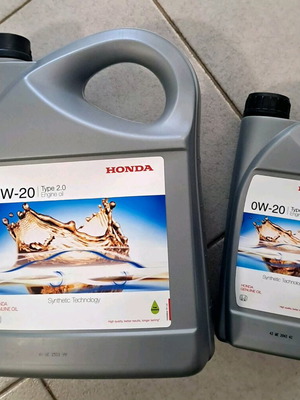 Honda Genuine Oil 0W-20 Type 2.0 Engine Oil Set 5L New