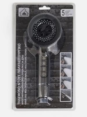 Showerhead with 5 functions