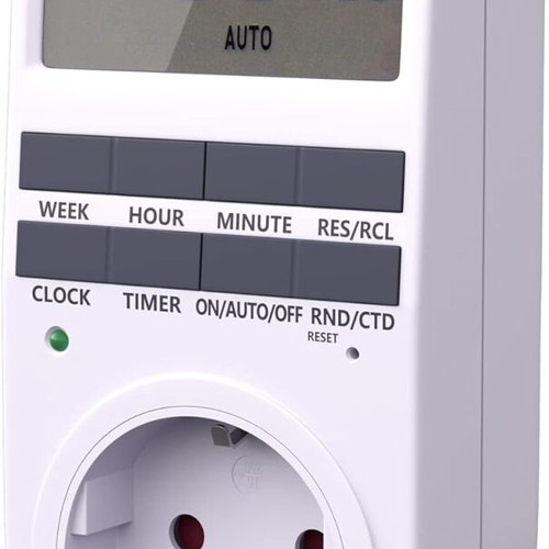 Digital weekly timer switch, electronic programmer 230V