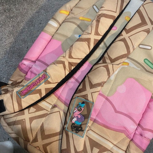 Sprayground Backpack collab with Cupcake Mafia used