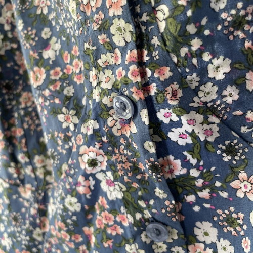 Floral dress Paranoia size L used, blue with back elastic