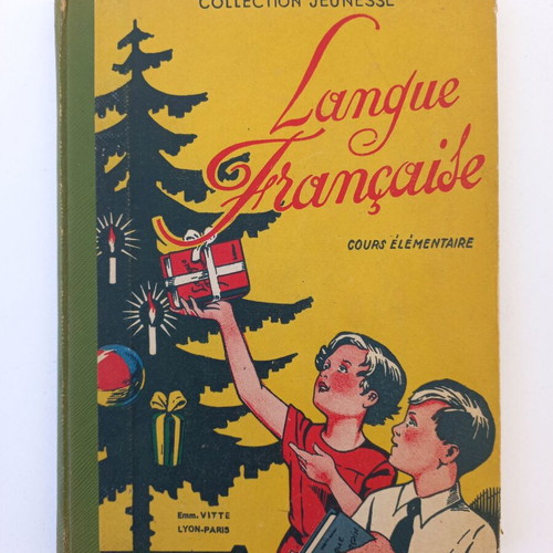Langue Française Cours Elementaire children's French book used 1924