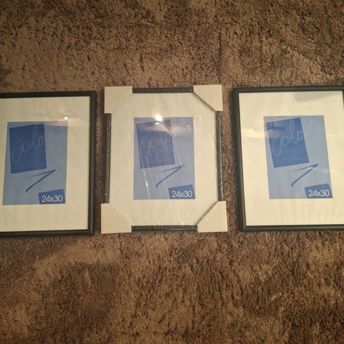 Wall frames like new, pack of 3, 24x30 cm