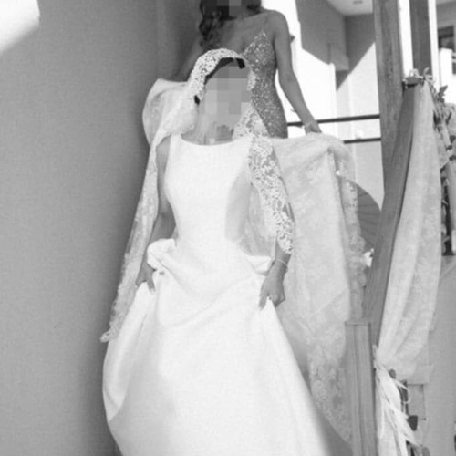 Primalicia Alberto Palatchi wedding dress like new, white with lace veil