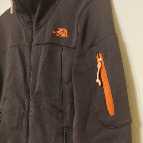 The North Face women's softshell sweatshirt like new, size M, black and orange