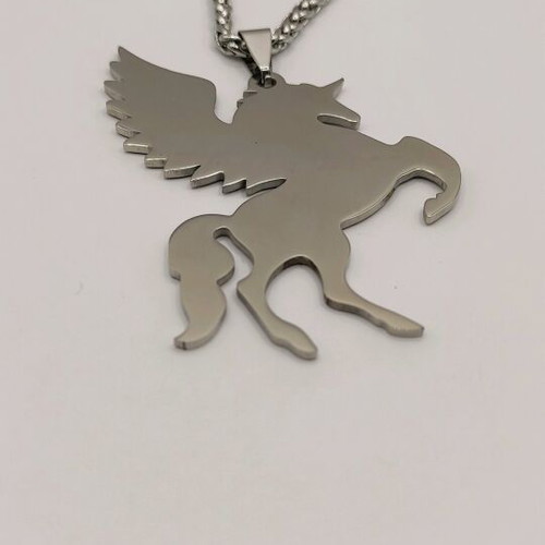 Pegasus Necklace new stainless steel silver color