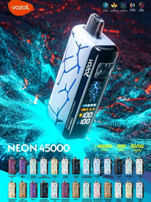 Vozol NEON 45K καινούργιο ηλεκτρονικό τσιγάρο με μεγάλη αυτονομία