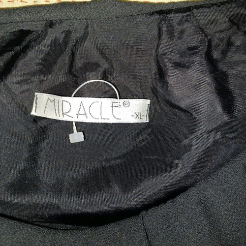 Long skirt used, black with lace, size XL