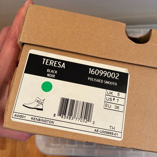 Dr Martens Teresa Kensington boots used, size 38, black