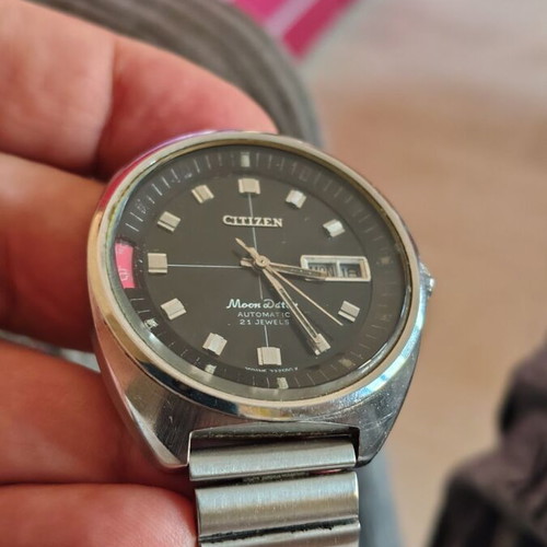 Citizen Moon Dater mechanical watch 1980