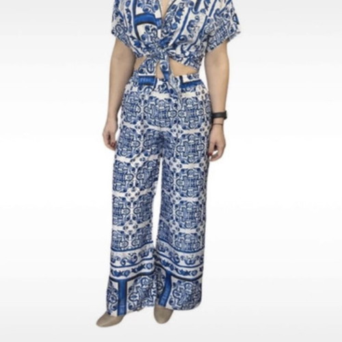 Women's summer set like new, blue, size M