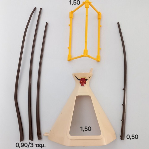 Playmobil parts used, tent pieces