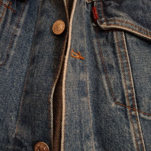 Levi's Vintage Denim Jacket 1980s relaxed fit size L/XL like new, blue