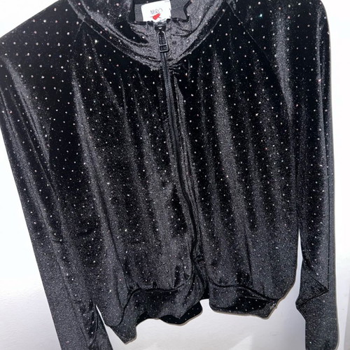 Sugarfree cardigan new, black with glitter