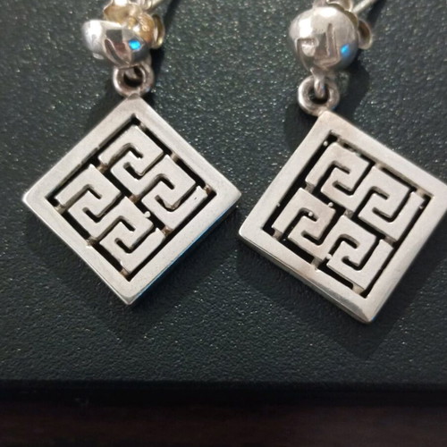 Silver 925 vintage dangle earrings like new