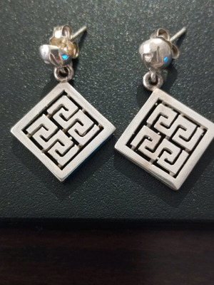 Silver 925 vintage dangle earrings like new