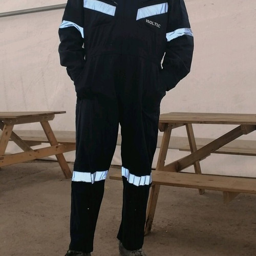 ErgoLine coverall workwear like new with reflective tape