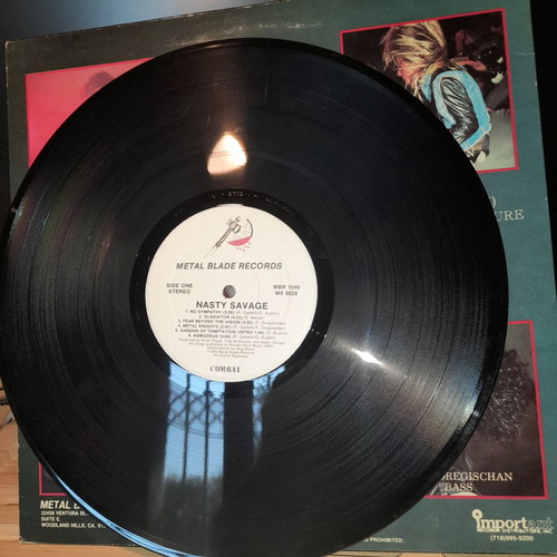 Nasty Savage LP used, Metal Blade 1985 US power thrash