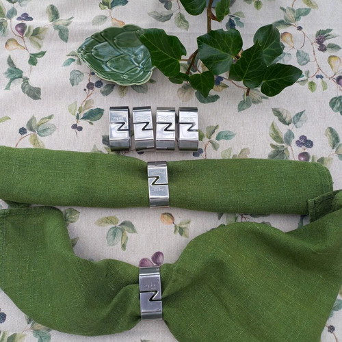 Zepter Napkin Rings Set of 6 Like New