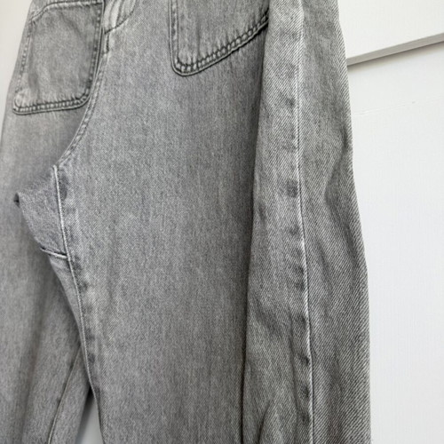 ZARA Z1975 high-waisted grey paperbag jeans, size EUR 36